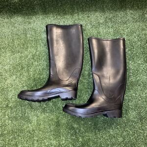 Made In USA Work Rain Boots Men’s Size 7 Black Waterproof Oil/Slip Resistant